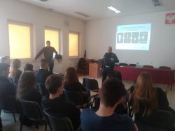 Spotkanie policjantów z uczniami