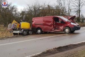 miejsce wypadku drogowego