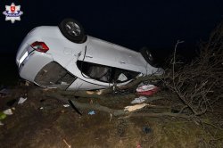 miejsce wypadku drogowego