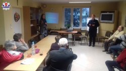 spotkanie policjantów z członkami Polskiego Związku Głuchych