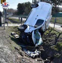 miejsce wypadku drogowego