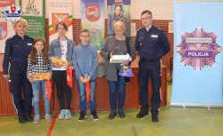 finał konkursu wiedzy prewencyjnej "Jestem Bezpieczny". Wręczenie nagród