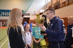 finał konkursu wiedzy prewencyjnej "Jestem Bezpieczny". Wręczenie nagród