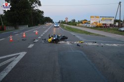 miejsce wypadku drogowego