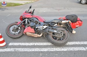 uszkodzony motocykl