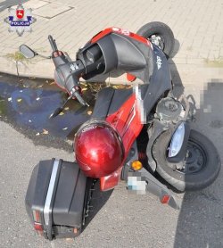 uszkodzony motorower