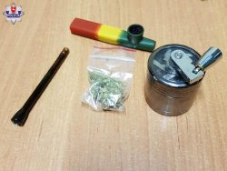 przedmioty zatrzymane podczas kontroli drogowej