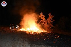 strażacy w trakcie akcji gaśniczej