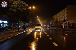 miejsce wypadku drogowego