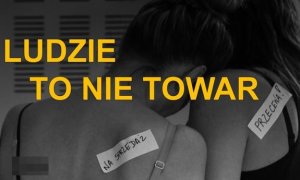 napis Ludzie to nie towar