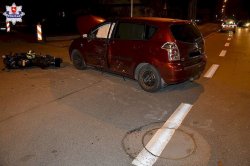 miejsce wypadku drogowego