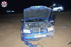 miejsce wypadku drogowego