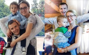 fot. policjant z rodziną