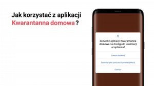 napis jak korzystać z aplikacji kwarantanna domowa