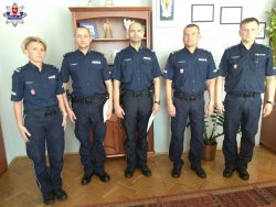 Komendant Miejski, karda i wyróżnieni policjanci