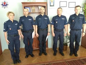 Komendant Miejski, karda i wyróżnieni policjanci