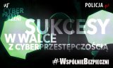 plakat z napisem sukcesy w walce z cyberprzestępczością