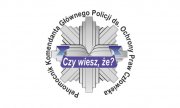 gwiazda policyjna z napisem Pełnomocnik Komendanta Głównego Policji do spraw Ochrony Praw Człowieka