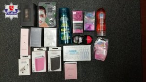 przedmioty skradzione z drogerii