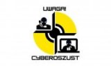 napis uwaga cyberoszust