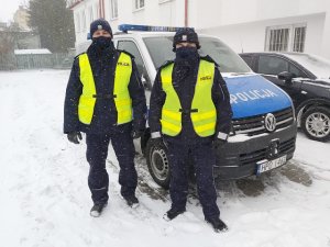 policjanci biorący udział w akcji