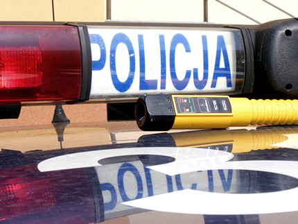 fragment radiowozu z alcoblow