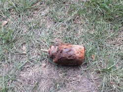 zabezpieczony niewybuch