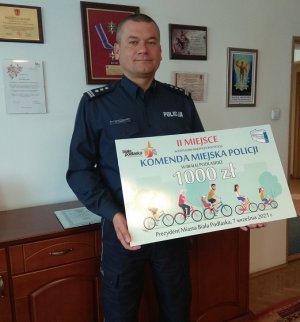 Komendant Miejski Policji w Białej Podlaskiej inspektor Wojciech Czapla