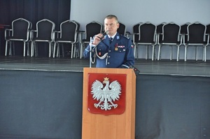 Przemawia Komendant Miejski
