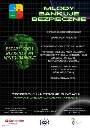 MBB czyli Młody Bankuje Bezpiecznie - plakat informacyjny