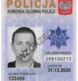 wzór legitymacji policyjnej