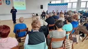 Komendant Komisariatu podczas wystąpienia