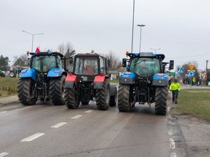 ciągniki blokujące rondo