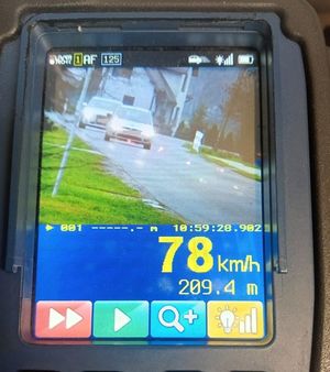 zdjęcie z miernika prędkości