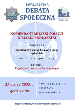 Plakat zapraszający na debatę. Informacje widoczne na plakacie znajdują się w treści komunikatu