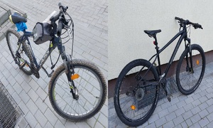 kolaż dwóch odzyskanych rowerów
