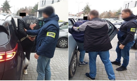 kolaż zdjęć zatrzymanych