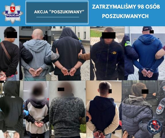 Zatrzymane osoby do akcji poszukiwani