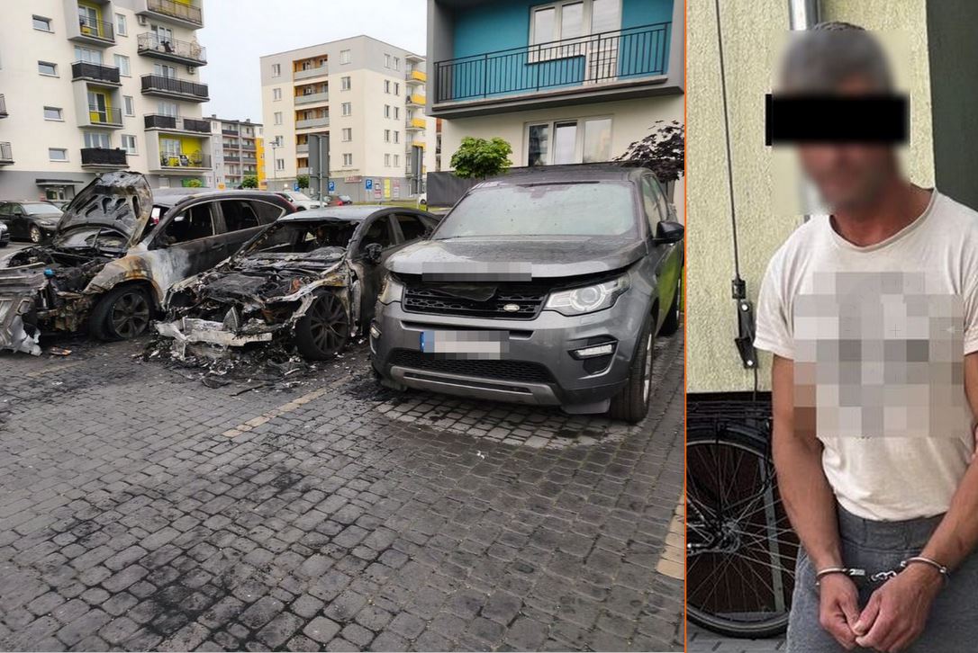 Zatrzymaliśmy 47-latka za podpalenie samochodu