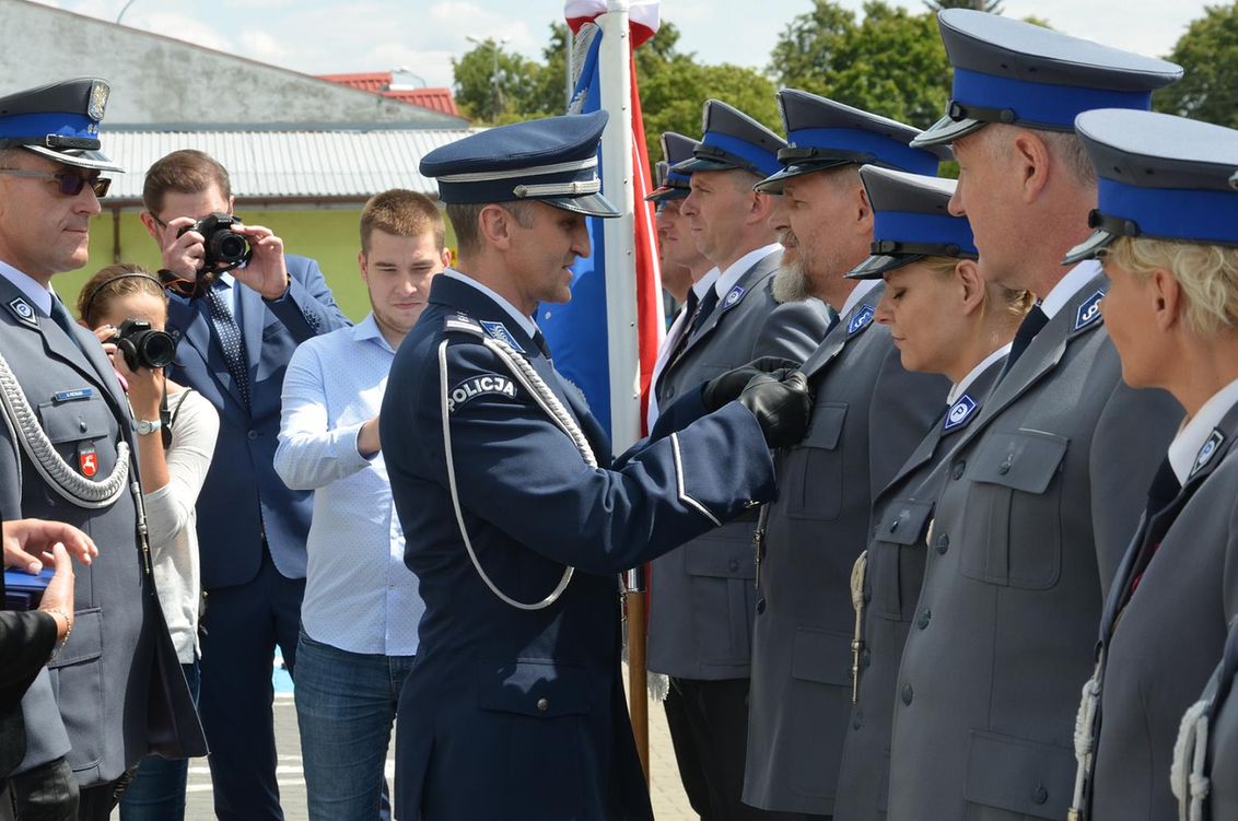Komendant Wojewódzki Policji w Lublinie wręcza odznaczenia