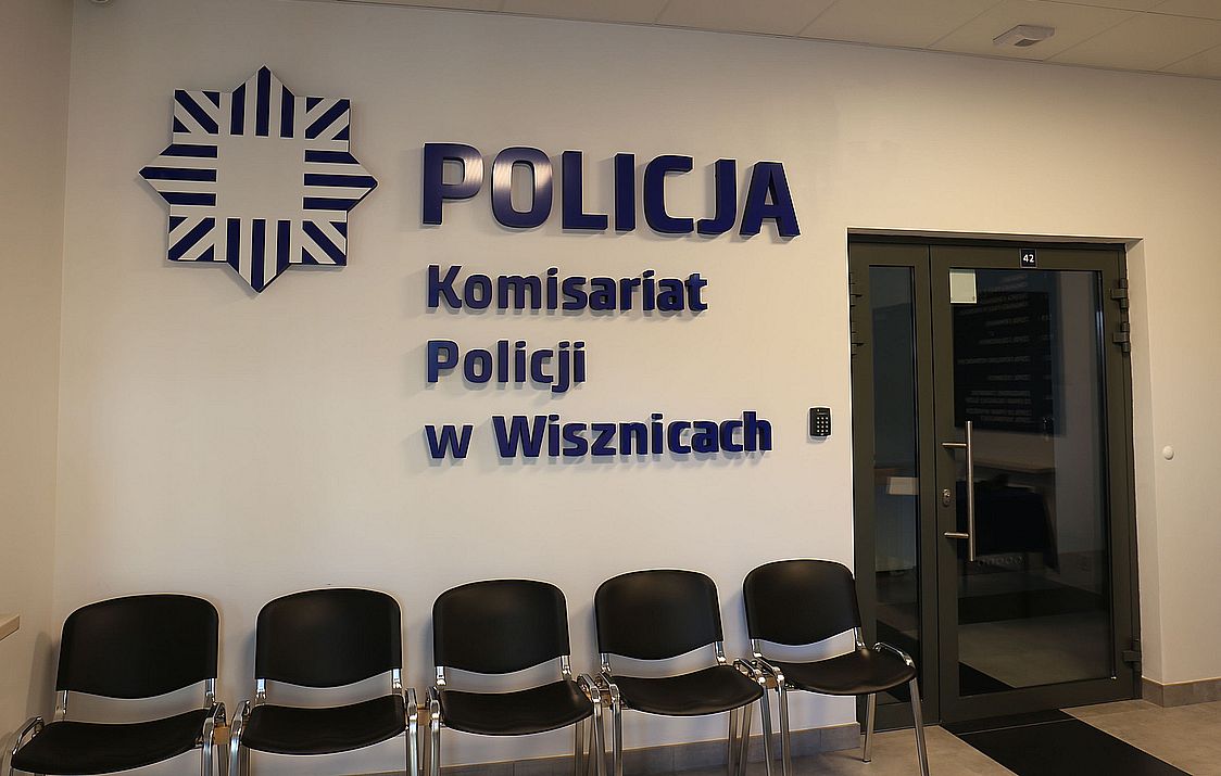 fot. poczekalnia w KP w Wisznicach