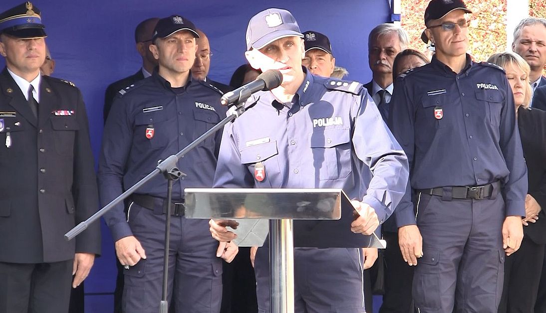 fot. przemowa insp. Roberta Szewca