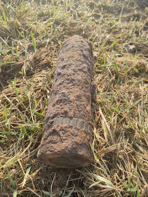 niewybuch znaleziony na polu