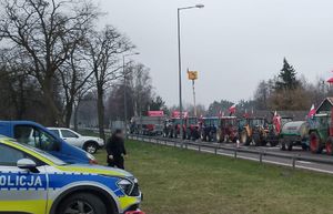 protest rolników na drogach